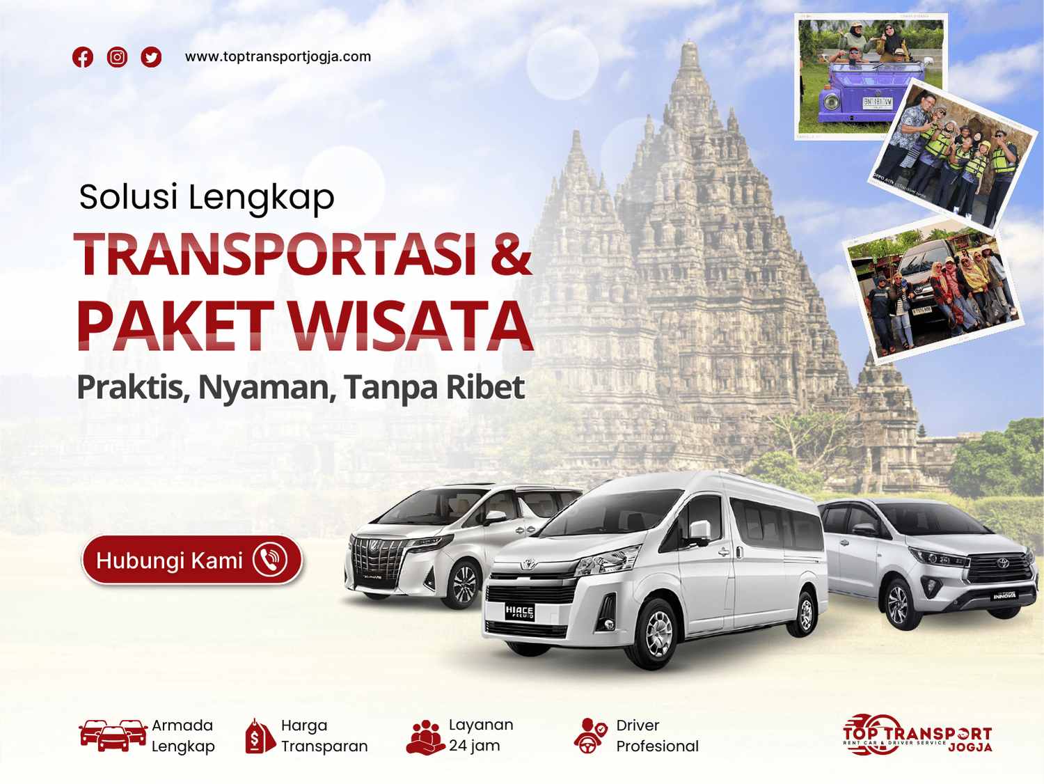 Rental Mobil & Paket Wisata Jogja – Top Transport Jogja